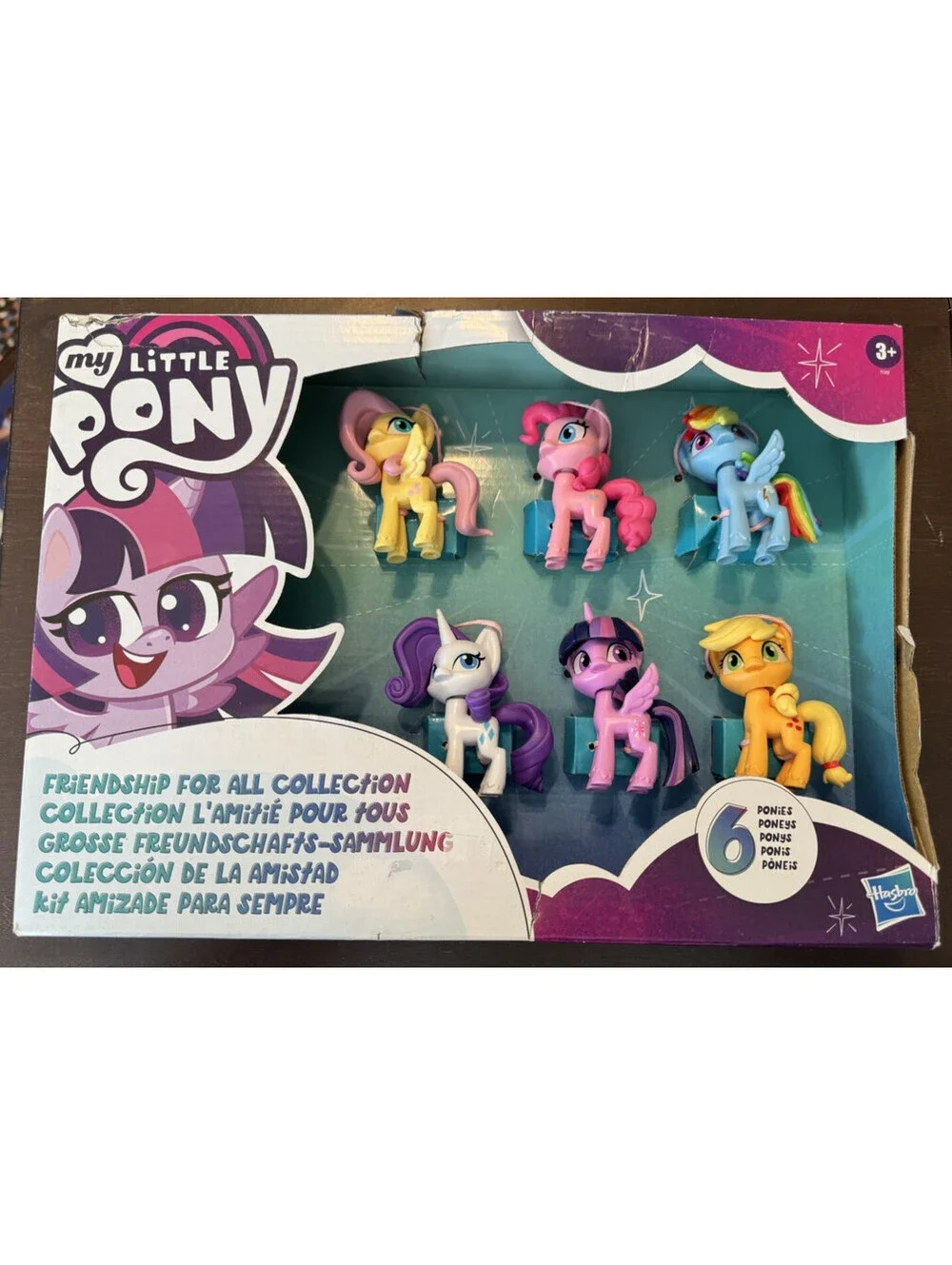 MY LITTLE PONY Mane 6 Set Of Toy Figures FRIENDSHIP FOR ALL 3